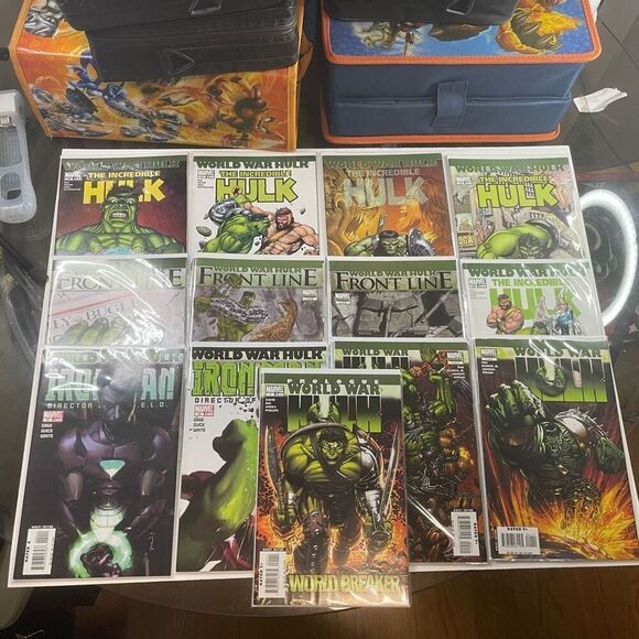 Marvel World War Hulk Comic Lot Front Line 1-3 Prologue Incredible Hulk 106-110 - Picture 1 of 8